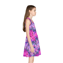 Load image into Gallery viewer, Girls&#39; Sleeveless Galactic Pink Sundress
