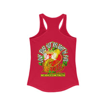 Load image into Gallery viewer, Women&#39;s Racerback Tank LOVE REJOICES IN TRUTH 1 CORINTHIANS 13:6
