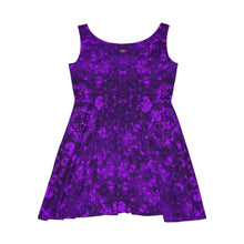 Load image into Gallery viewer, Women&#39;s Skater Electric Grape Purple Dress
