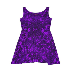 Women's Skater Electric Grape Purple Dress