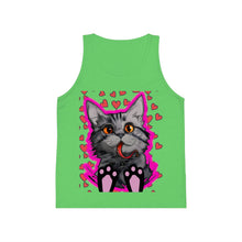 Load image into Gallery viewer, Kid&#39;s Jersey Tank Top Grey kitten
