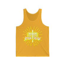 Load image into Gallery viewer, Unisex Jersey Tank SPEAK JESUS
