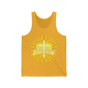 Unisex Jersey Tank SPEAK JESUS