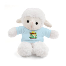 Load image into Gallery viewer, Sheep Stuffed Animal with Tee LAMB OF GOD John 1:29
