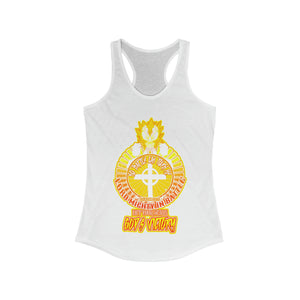 Women's Racerback Tank LORD MIGHTY IN BATTLE PSALM 24:8