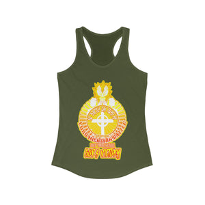 Women's Racerback Tank LORD MIGHTY IN BATTLE PSALM 24:8