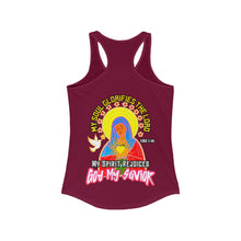 Load image into Gallery viewer, Women&#39;s Racerback Tank GOD MY SAVIOR LUKE 1:46
