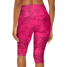 Load image into Gallery viewer, Pink Coral Capri Leggings
