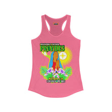 Load image into Gallery viewer, Women&#39;s Racerback Tank HEAVENLY FATHER PROVIDES MATTHEW 6:28
