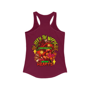 Women's Racerback Tank THE SEED IS THE WORD OF GOD 1 CORINTHIANS 3:6