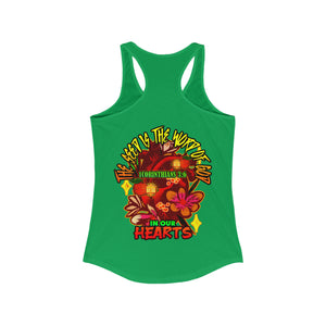 Women's Racerback Tank THE SEED IS THE WORD OF GOD 1 CORINTHIANS 3:6