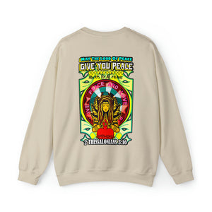 Unisex Heavy Blend™ Crewneck Sweatshirt LORD OF PEACE 2 THESSALONIANS 3:16 KJV