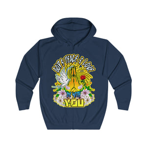 Unisex Full Zip Hoodie GOD'S PEACE & LOVE