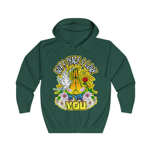 Unisex Full Zip Hoodie GOD'S PEACE & LOVE