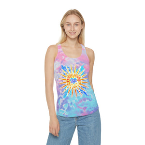 Tie Dye Racerback Tank Top I LOVE JESUS