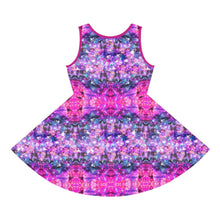 Load image into Gallery viewer, Girls&#39; Sleeveless Galactic Pink Sundress
