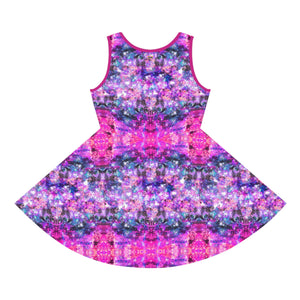 Girls' Sleeveless Galactic Pink Sundress