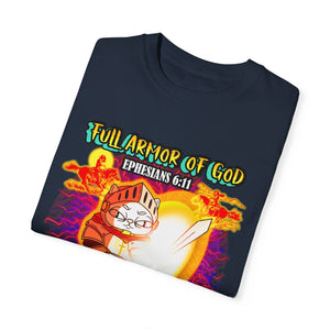 Unisex Garment-Dyed T-shirt Stand Against All Schemes Ephesians 6:11