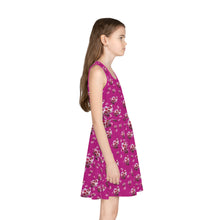 Load image into Gallery viewer, Girls&#39; Sleeveless Fushian Flower Power Sundress
