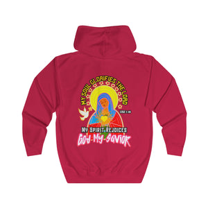 Unisex Full Zip Hoodie GOD MY SAVIOR LUKE 1:46