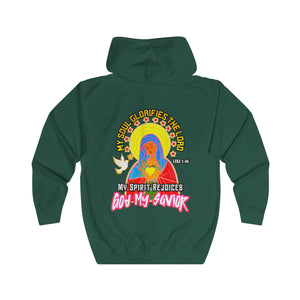 Unisex Full Zip Hoodie GOD MY SAVIOR LUKE 1:46