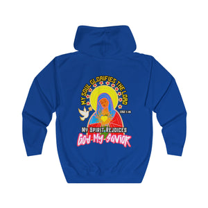 Unisex Full Zip Hoodie GOD MY SAVIOR LUKE 1:46