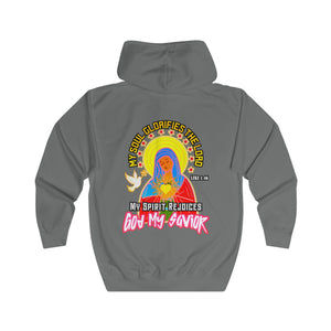 Unisex Full Zip Hoodie GOD MY SAVIOR LUKE 1:46