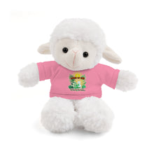 Load image into Gallery viewer, Sheep Stuffed Animal with Tee LAMB OF GOD John 1:29
