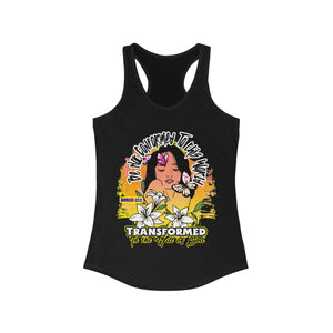 Women's Racerback Tank BE NOT CONFORMED TO THIS WORLD ROMANS 12:2