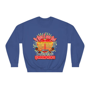 Unisex DryBlend® Crewneck Sweatshirt IF YOU LOVE GOD JOHN 14:15