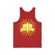 Load image into Gallery viewer, Unisex Jersey Tank SPEAK JESUS
