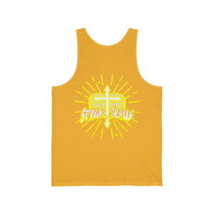 Unisex Jersey Tank SPEAK JESUS