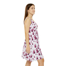 Load image into Gallery viewer, Women&#39;s Skater Dress White Cherry Blossom
