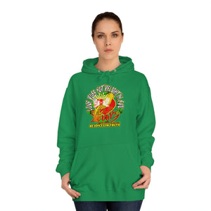 Unisex College Hoodie LOVE REJOICES IN TRUTH 1 CORINTHIANS 13:6