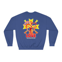 Load image into Gallery viewer, Unisex DryBlend® Crewneck Sweatshirt DO EVERYTHING IN LOVE 1 CORINTHIANS 16:14
