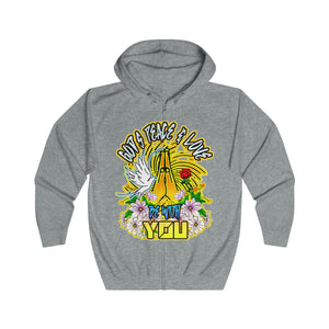 Unisex Full Zip Hoodie GOD'S PEACE & LOVE