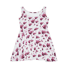 Load image into Gallery viewer, Women&#39;s Skater Dress White Cherry Blossom
