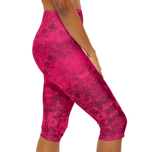 Pink Coral Capri Leggings