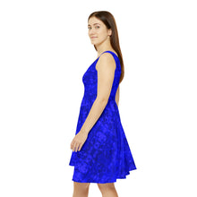 Load image into Gallery viewer, Women&#39;s Skater Egyptian Sapphire Blue Dress
