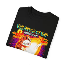 Load image into Gallery viewer, Unisex Garment-Dyed T-shirt Stand Against All Schemes Ephesians 6:11
