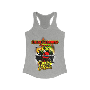 Women's Racerback Tank FALSE PROPHETS 1 JOHN 4