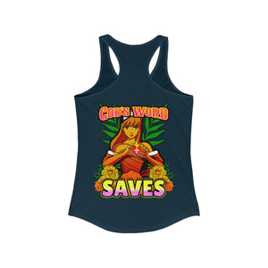 Women's Racerback Tank GOD'S WORD SAVES