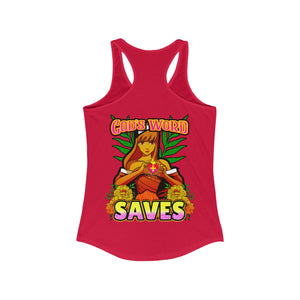 Women's Racerback Tank GOD'S WORD SAVES