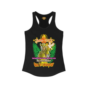 Women's Racerback Tank God is Truthful John 3:33