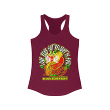 Load image into Gallery viewer, Women&#39;s Racerback Tank LOVE REJOICES IN TRUTH 1 CORINTHIANS 13:6
