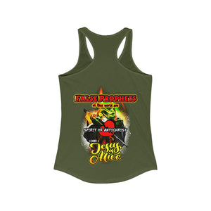 Women's Racerback Tank FALSE PROPHETS 1 JOHN 4