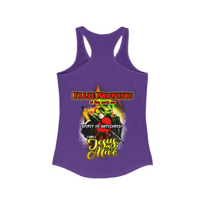 Women's Racerback Tank FALSE PROPHETS 1 JOHN 4