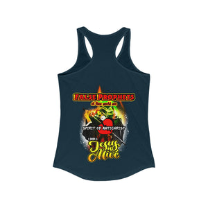 Women's Racerback Tank FALSE PROPHETS 1 JOHN 4