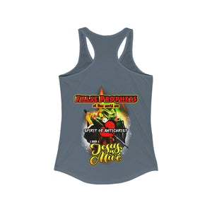 Women's Racerback Tank FALSE PROPHETS 1 JOHN 4