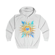 Load image into Gallery viewer, Unisex Full Zip Hoodie I LOVE JESUS
